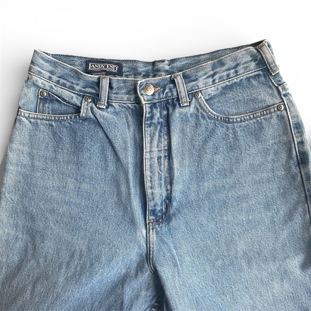 Lands' End Women's High Rise Jeans - Classic Blue